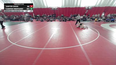 14U Boys - 84 lbs 1st Place Match - Sawyer Crook, RT Elite Wrestling vs Cashton Treuthardt, Team Nazar Training Center