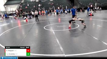 42-53 lbs 2nd Place Match - Lena Crumley, WTW vs Afton Wagner, Franklin Fylers