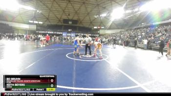 144 lbs Quarterfinal - Bo Bruhn, Enumclaw Yellow Jackets Wrestling Club vs Keith Bevers, NWWC