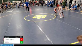 63-68 lbs Champ. Round 1 - Brenten Hinrichs, Fillmore Central vs David Miller, Jr. Cougars