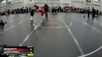 130 lbs Round 6 (10 Team) - Leonidas Fonseca, DWA vs Nolan Hazlett, ROUGHHOUSE