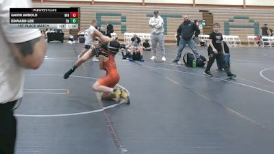 76 lbs 1st Place Match - Edward Lee, Broad Axe vs Gavin Arnold, Unattached