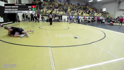 80 lbs Rr Rnd 1 - Mason Mercer, Miami Wardogs vs KAYCEN LILLICH, Jay Junior High