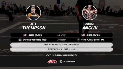 Jett Thompson vs Jordan Anglin 2025 ADCC San Diego Open