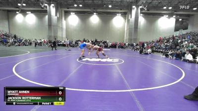 190 lbs Quarterfinal - Wyatt Ahnen, Fennimore vs Jackson Rotterman, St. Pius X (Kansas City)