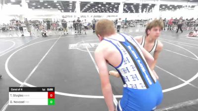 106 lbs Consi Of 4 - Tucker Stygles, Havre WC vs Domenico Novosel, The 300
