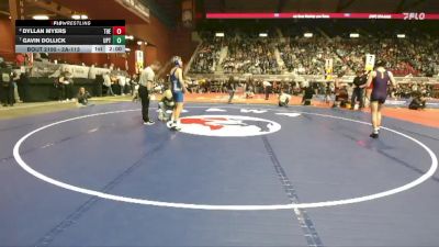 2A-113 lbs Quarterfinal - Gavin Dollick, Upton vs Dyllan Myers, Thermopolis