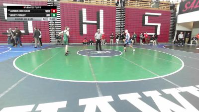 120 lbs Consi Of 8 #1 - James Dicicco, West Springfield vs Bret Foley, Marshfield
