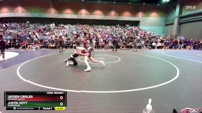 144 lbs Cons. Round 1 - Justin Hoyt, Harrisburg vs Jayden Crisler, Pahrump Valley