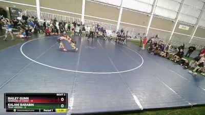 65 lbs Semis (4 Team) - Bailey Gunn, Warriors Of Christ vs Kalani Barabin, Team Arizona