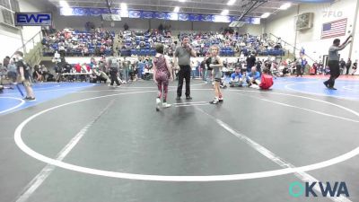 57 lbs Rr Rnd 2 - Michele Thompson, Wyandotte Youth Wrestling vs Gwyneth Jones, Warner Eagles Youth Wrestling