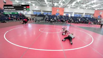 133 lbs Champ. Round 1 - Mike Worsen, Pitt-Bradford vs Logan Milligan, Penn State Behrend