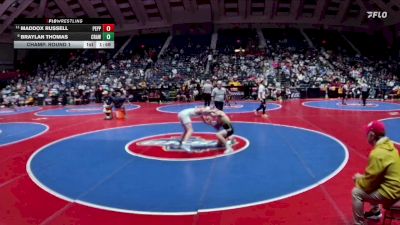 1A-126 lbs Champ. Round 1 - Maddox Russell, Pepperell vs Braylan Thomas, Crawford County