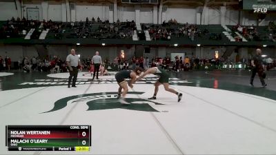 125 lbs Cons. Semi - Malachi O`Leary, Ohio vs Nolan Wertanen, Michigan