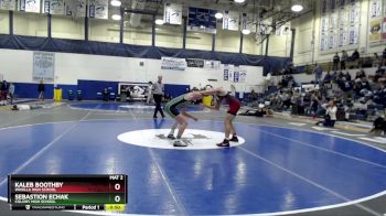 160 lbs Cons. Semi - Sebastion Echak, Colony High School vs KALEB BOOTHBY, Wasilla High School