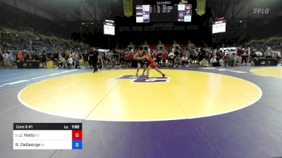 132 lbs Cons 8 #1 - Jake Nieto, NY vs Ryan DeGeorge, NJ