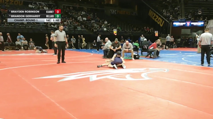 113 Class 3 lbs Champ. Round 1 - Brayden Robinson, Kearney vs Brandon ...