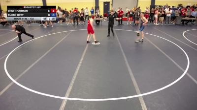 132 lbs Cons. Round 2 - Brett Harman, IL vs Elijah Hyet, IA