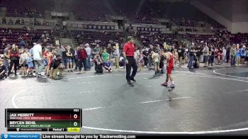 70-73 lbs Round 1 - Brycen Behil, San Luis Valley Wrestling Club vs Jax Merritt, Wrecking Crew Wrestling Club