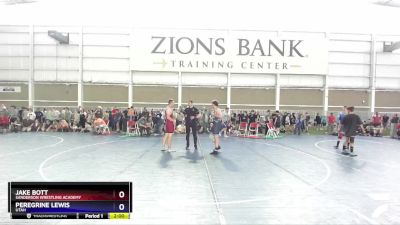 215 lbs Quarterfinal - Peregrine Lewis, Utah vs Jake Bott, Sanderson Wrestling Academy