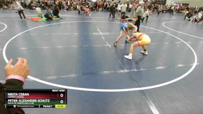 100 lbs Champ. Round 2 - Peter Alexander Schutz, MN Elite Wrestling Club vs Nikita Ceban, Combat School