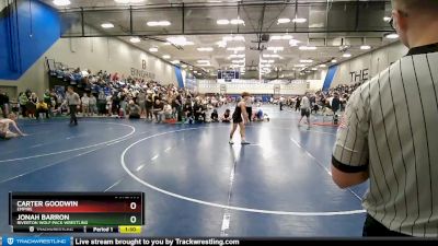 135 lbs Cons. Semi - Jonah Barron, Riverton Wolf Pack Wrestling vs Carter Goodwin, Empire