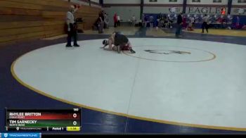 160 lbs Quarterfinal - Tim Sarnecky, North Bend vs Rhylee Britton, Eagle Point