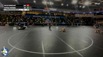 130 lbs 19th Place Match - Sophia Stevens, Charles City vs Kallie Burzlaff, Central DeWitt