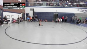 43 lbs Semifinal - Colton Richardson, 208 Badgers Wrestling Club vs Tucker Latimer, Challis Blackheart Wrestling Club