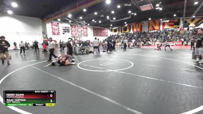 157 lbs Champ. Round 2 - Isaac Hofman, West Torrance vs Henry Egami, Valencia (Valencia)