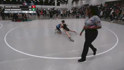 106 lbs Champ. Rd Of 128 - Ryker Moskiewicz, Weigh In Club vs Vincent Nikollaj, Florida