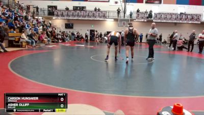 175 lbs Semifinal - Carson Hunsaker, Sprague vs Asher Olliff, Dallas