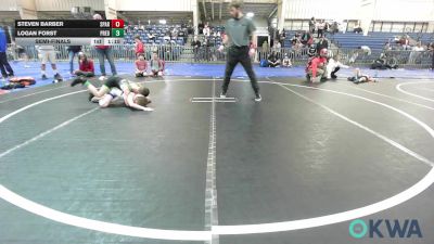 73-76 lbs Semifinal - Steven Barber, Spartan Mat Club vs Logan Forst, Predator Wrestling