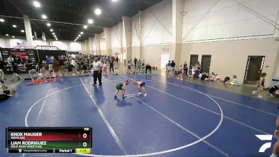 66 lbs Round 2 - Knox Mauger, Westlake vs Liam Rodriguez, Gold Rush Wrestling