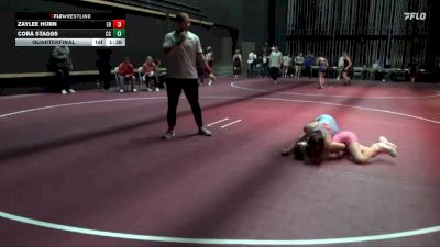 S-4 lbs Quarterfinal - Zaylee Horn, East Buchanan vs Cora Staggs, Crestwood Cadets