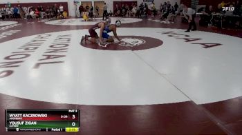 125 lbs Champ. Round 1 - Wyatt Kaczrowski, Augsburg vs Yousuf Zigan, Luther