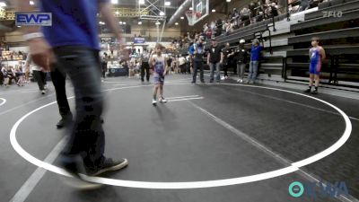 46 lbs Round Of 16 - Elijah Stimac, Bridge Creek Youth Wrestling vs Easton Hans, Lions Wrestling Academy