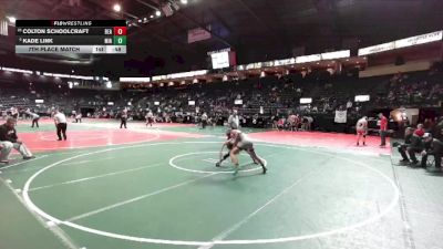 132 lbs 7th Place Match - Kade Link, MIA1 vs Colton Schoolcraft, BEA2
