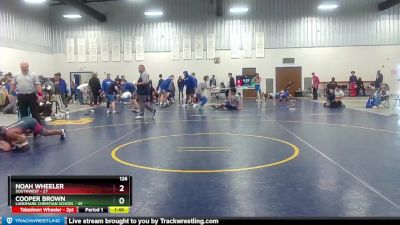 126 lbs 2nd Wrestleback (16 Team) - Cooper Brown, Landmark Christian School vs Noah Wheeler, Southwest