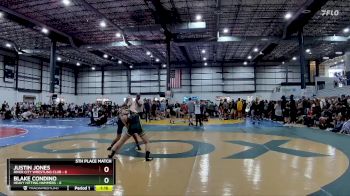 120 lbs Placement Matches (8 Team) - Blake Condino, HEAVY HITTING HAMMERS vs Justin Jones, RIVER CITY WRESTLING CLUB