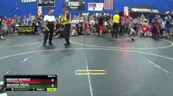 82 lbs Round 3 (4 Team) - Brogan Sendele, Team Gotcha vs Beckham Fields, Untouchables Black