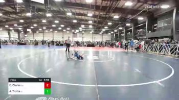 75 lbs Round Of 32 - Cody Clarke, GA vs Anthony Trotta, NY