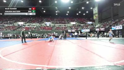 123 lbs Cons. Round 4 - Kinleigh Mattern, Scrap Yard Garage Wrestling vs Rilee Rohrer, Powell Wrestling Club