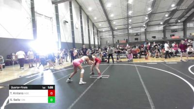 130 lbs Quarterfinal - Taylor Knilans, Independent vs Shyla Sells, 1 On 1 Fight Academy