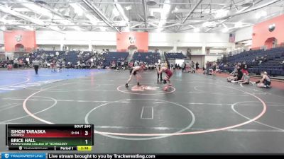 184 lbs Cons. Round 3 - Simon Taraska, Norwich vs Brice Hall, Pennsylvania College Of Technology