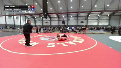 165 lbs 5th Place Match - Hans Kamm, Salem Elite vs Grayson Fabrycki, All Phase Wrestling