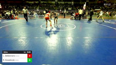 95 lbs Round Of 32 - Luca DeGennaro, Manalapan vs Ryan Kowalczyk, Immortals