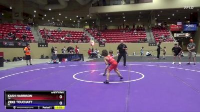 71 lbs Round 5 - Kash Harrison, TN vs Zeke Touchatt, KS