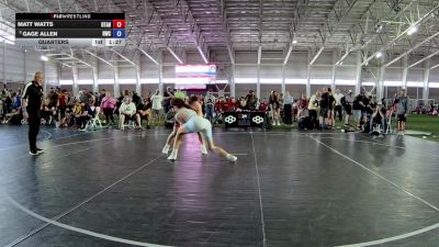 190 lbs Quarters - Matt Watts, Utah vs Gage Allen, Rustler Wrestling Club
