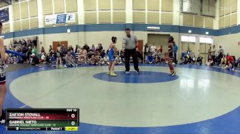 78 lbs Placement - Zae`ion Stovall, Mishawaka Wrestling Club vs Gabriel Nieto, Kokomo Wildkat Wrestling Club